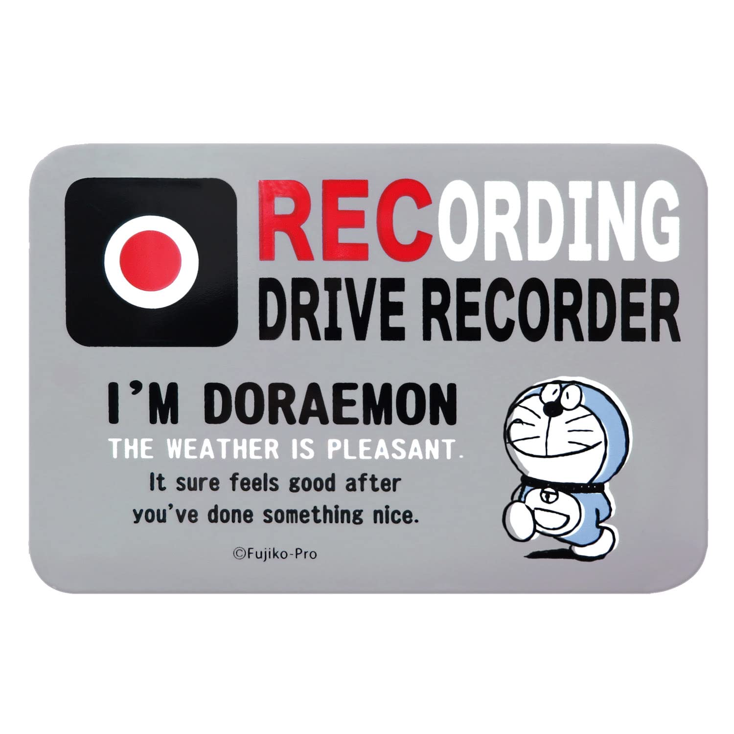 

Meiho DE005 Doraemon Car Dash Camera, Recording, Magnetic Type, Gray серый