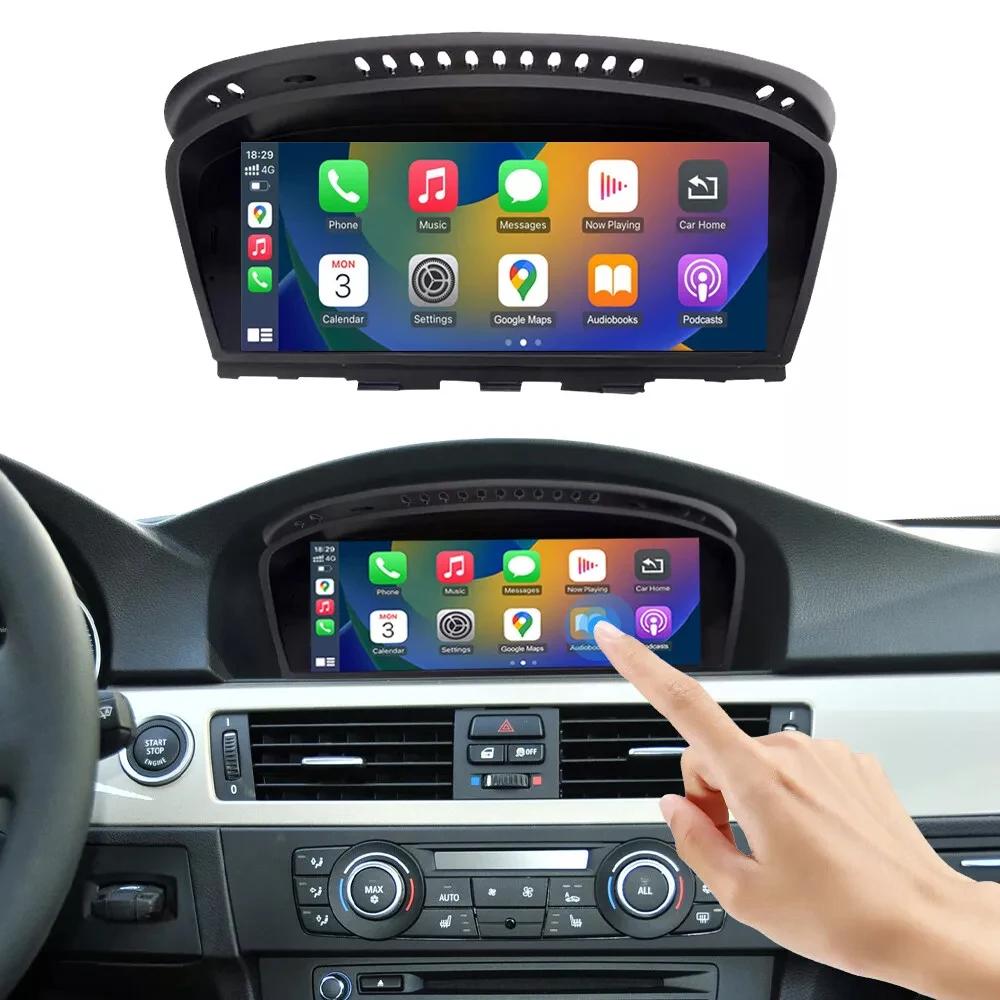 8,8-Zoll-Bildschirm, kabelloses CarPlay Android-Autoradio für BMW 3er 5er CIC E60/E61/E90/E91/E92/E93 2009-2010 Autoradio