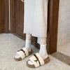 1680 Internet Celebrity Retro Fringed Fluffy Slippers Women 2025 Autumn New Wear Versatile Casual Lazy Word Drag