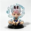 11cm Luffy One Piece Anime Handmade Mid Autumn Festival Nika Luffy Q Edition Handmade PVC Model Desktop Cute Ornament Anime Toy