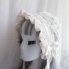 Retro Adjustable Lace Bonnet Hat Women Soft Victorian Style Village Cap Maid Hats Lolita Girl Costume Accessories Lace Hat
