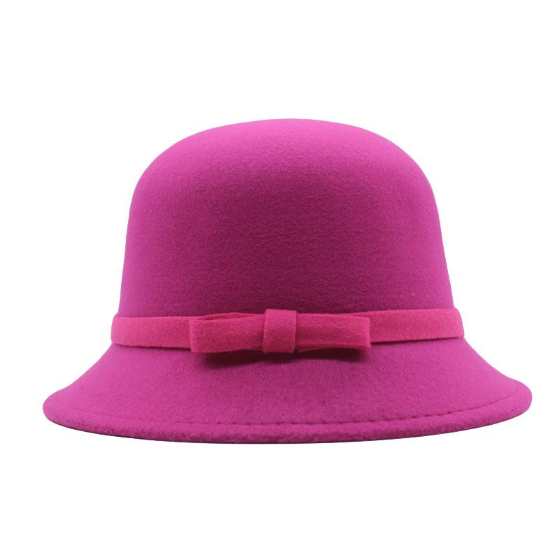 Kid And Adult Wool Felt Bowler Hat With Sun Protection For Spring And Autumn