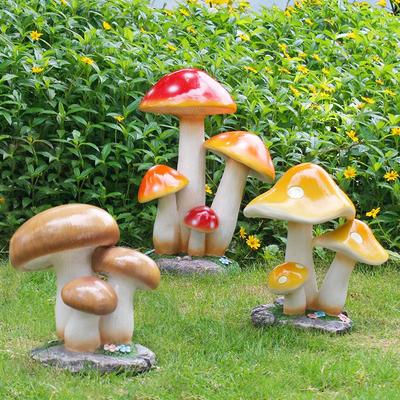 Mushroom Garden Sculpture: Creative Outdoor Decoration for Courtyard, Villa, or Kindergarten