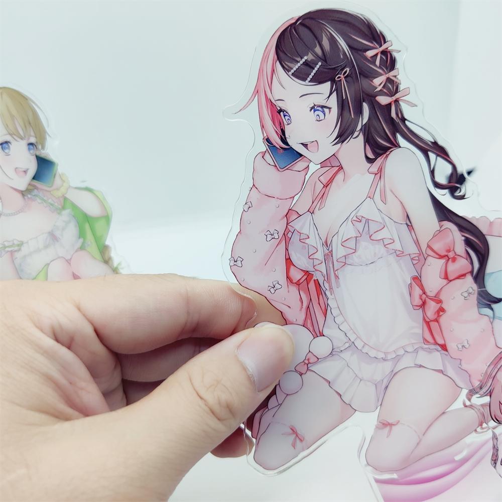 Squ3 Tosaki Mimi Virtual VSPO! Brave Group Aizawa Ema Anime Acrylic Figure Stand Model Desk Decor Collection Gift Toys