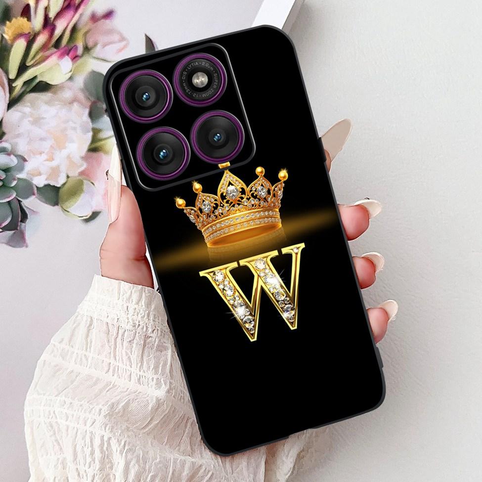 For Motorola Edge 60 Pro Case XT2507-1 Silicone Fashion Luxury A-Z Letters Shockproof Back Cover For Moto Edge 60Pro Phone Case