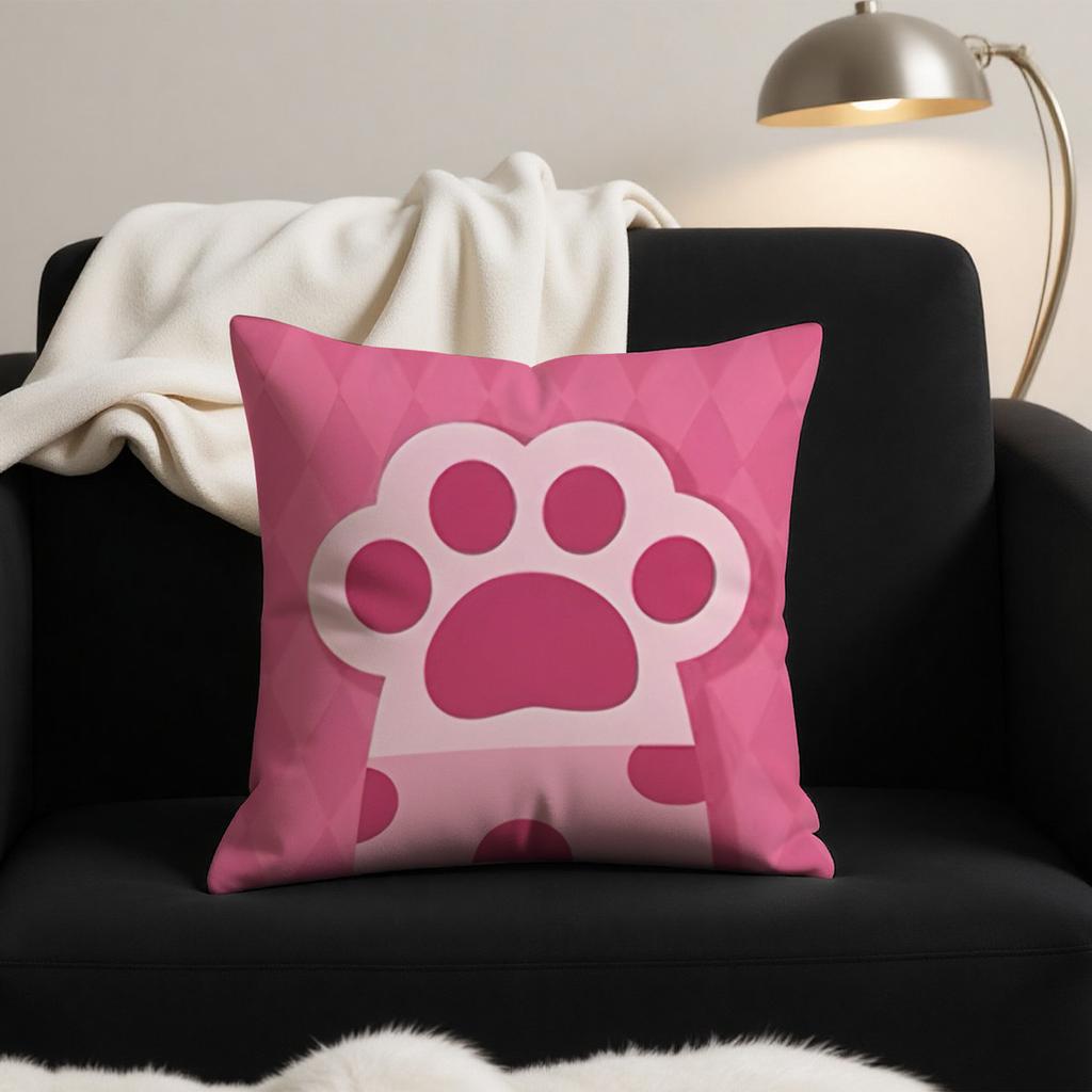 Cute Cartoon Dot Sofa Pillowcase Cat Cushion Cover for Living Room Office Bed Backrest Decor for Dormitory