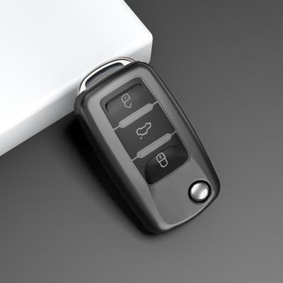 Volledige autosleutelhoes voor Cupra Skoda Octavia A8 voor SEAT Leon MK4 2020 2024 Autosleutelbeschermer Legering TPU Sleutelhangerbehuizing