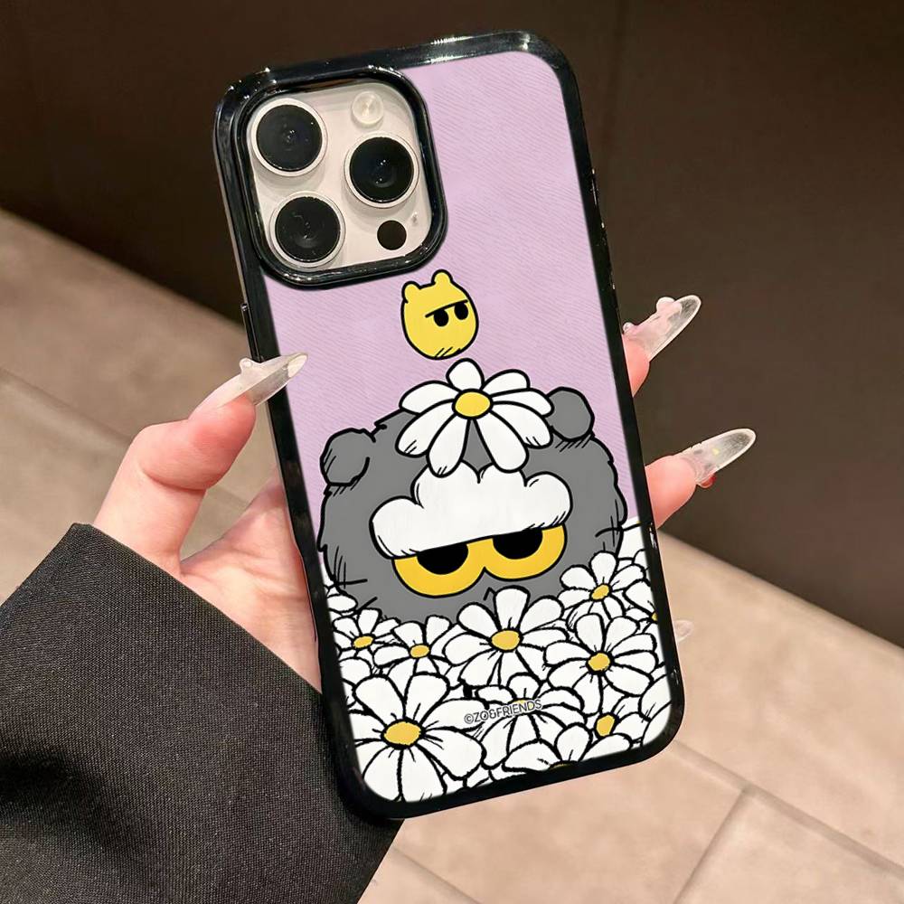 Cute Z-ZO Friends For IPhone 17 16 15 14 13 12 11 Mini Pro Max Plus PC+TPU Back Phone Cover