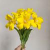 5 Pcs Real Touch Artificial Flower Faux Full Bloom PU Tulip Bouquet with Long Stem for Mother's Day Spring Wedding Centerpiece Floral Arrangement
