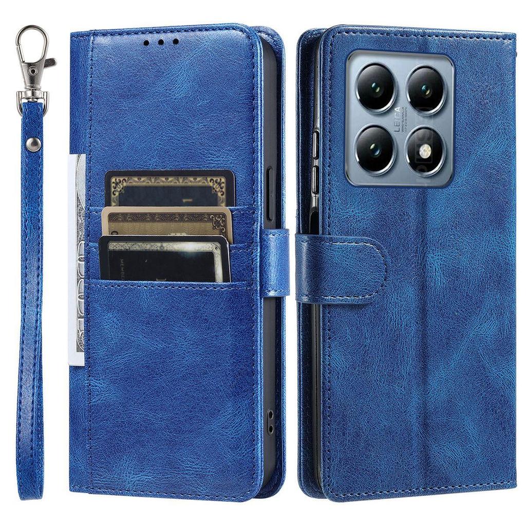Cover for Xiaomi 15T,14T,14T Pro Retro PU Leather Flip Wallet Phone Case Multi Card Slots