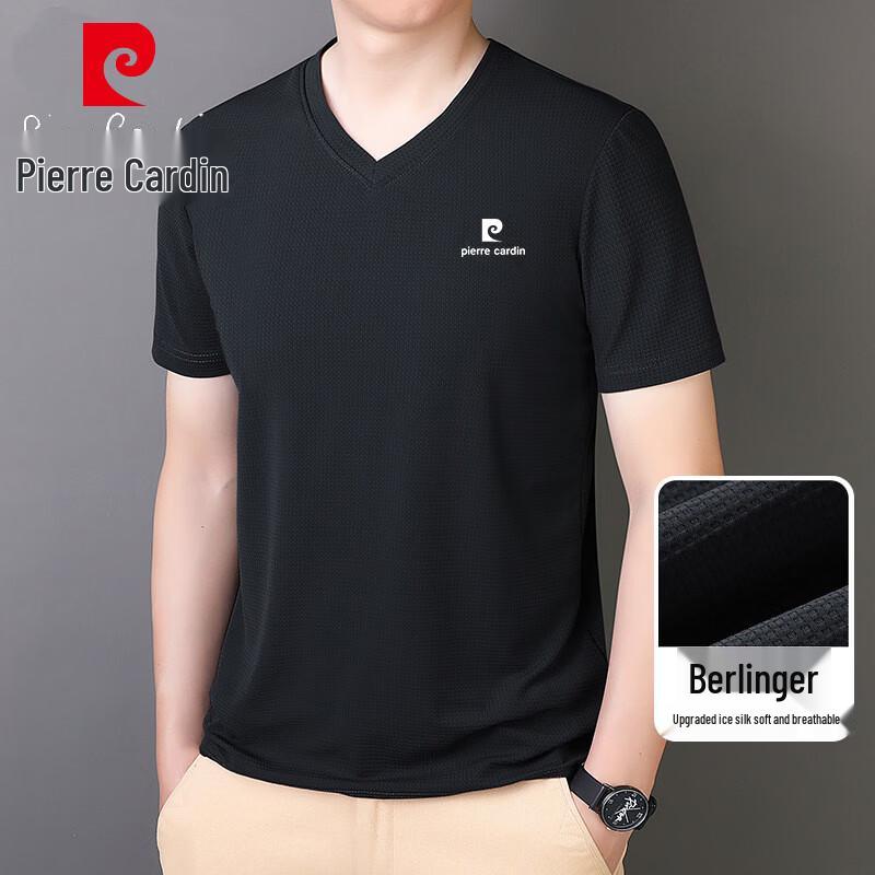 

Pierre Cardin Men s Summer V-Neck T-Shirt 4XL