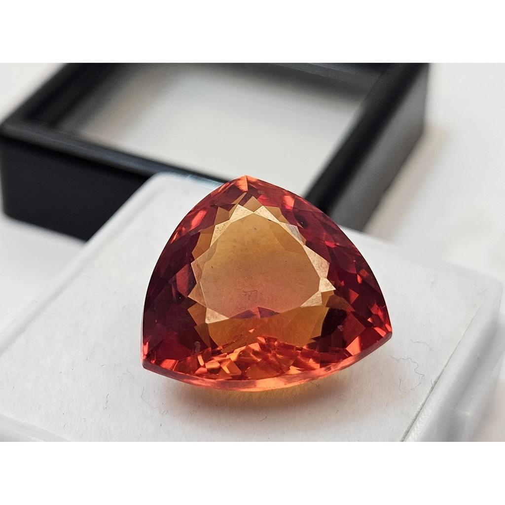 Certified Natural Orange Sapphire Trillion Cut 15-17 Ct Stunning Loose Gemstone