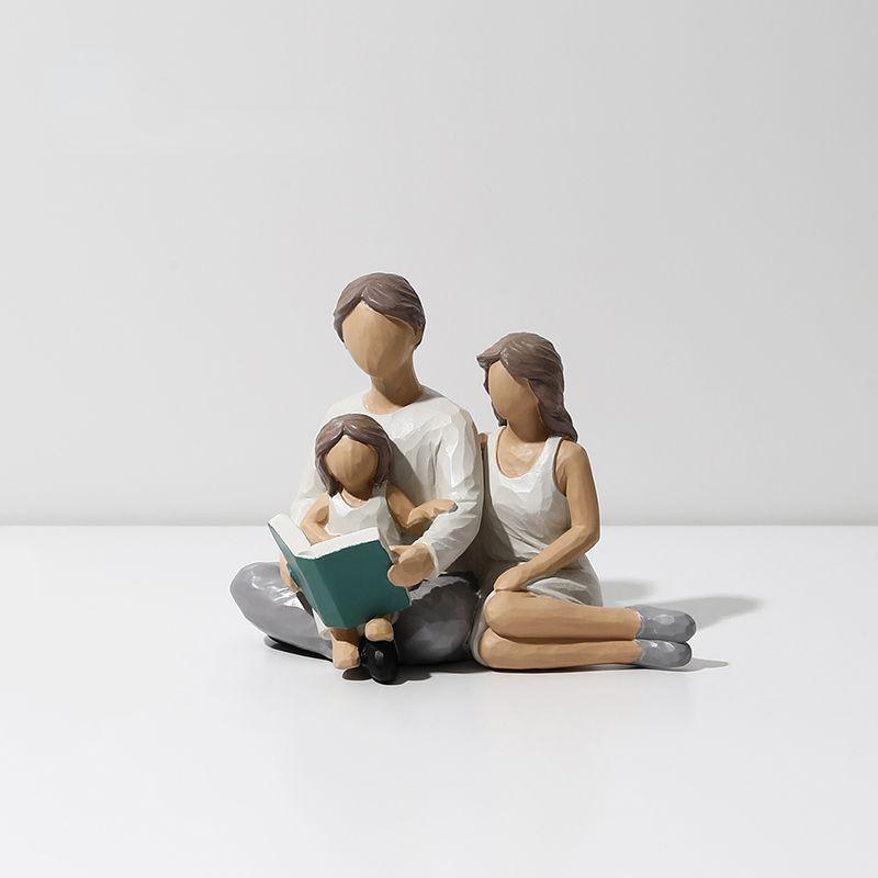 Home Decor Resin Statue People Model Figurines for Interior Home Decoration Accessories Living Room Decoration Christmas Gifts