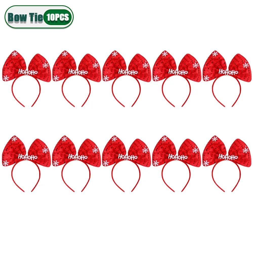 1-20 STÜCKE 2025 Neue Weihnachts-Haarbänder Festliche Partydekoration Erwachsene Kinder Foto-Requisiten Weihnachtsmütze Schneemann Stirnband