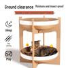 Double-Layer Cat Scratching Board & Lounger: Heightened Round Cat Bed, Large Space, Wear-Resistant, Non-Shedding, Ideal for Claw Grinding.