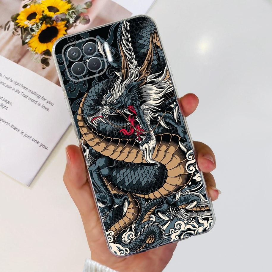 For OPPO Reno 4 Lite Case CPH2125 Phone Case Cute Cartoon Soft Silicone Back Cover For OPPO F17 Pro CPH2119 Coque A93 2020 Funda