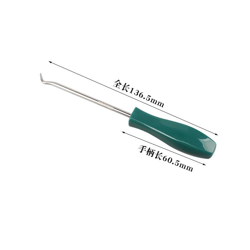 4-Piece Auto Repair Tool Set: Tire Patching, Oil Seal Hook, Screwdriver.