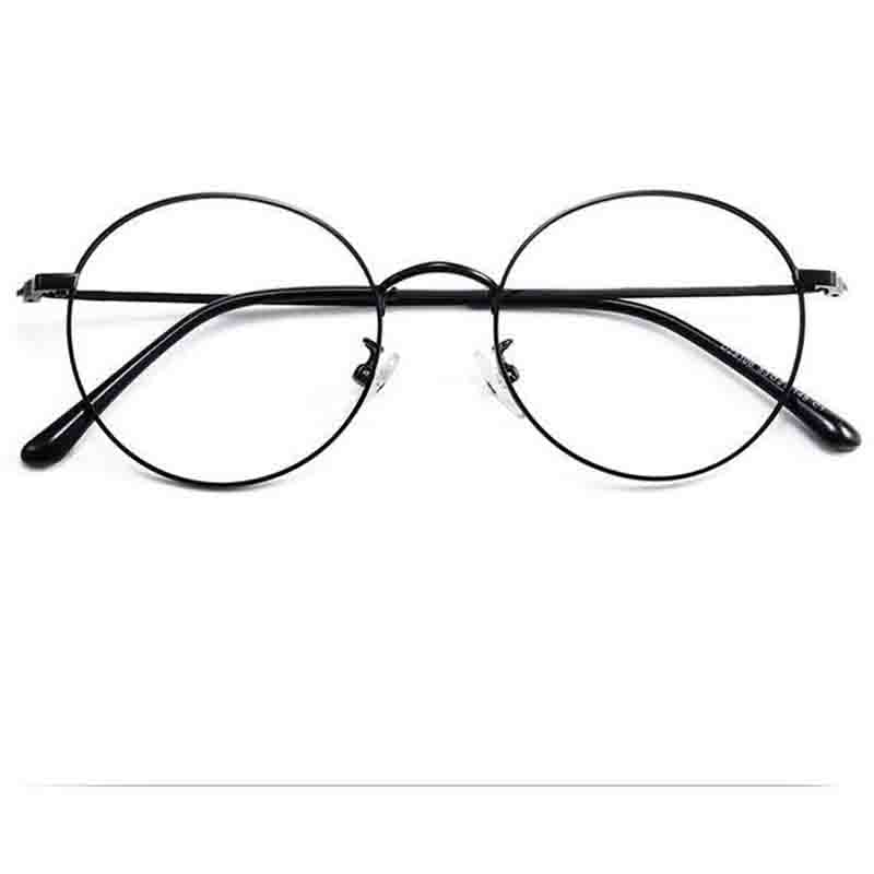 Metal Round Frame Glasses WomanMen Anti Blue Light Glasses Gold Optical Eyeglasses Frame Computer Glasses Transparent Clear Lens