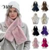 Fashionable Winter Accessories for Women Faux Fur Scarf, Neck Warmer Cold Weather, Short Collar Scarves, Soft Comfortable Velvet Scarf Dating