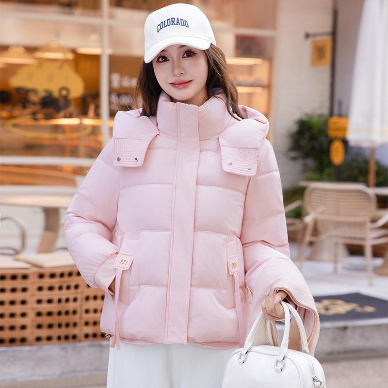 Hooded Cotton-padded Women's Winter New Fashion Cotton-padded Jacket Small Thickened Warm Cotton-padded Jacket Women's Clothing