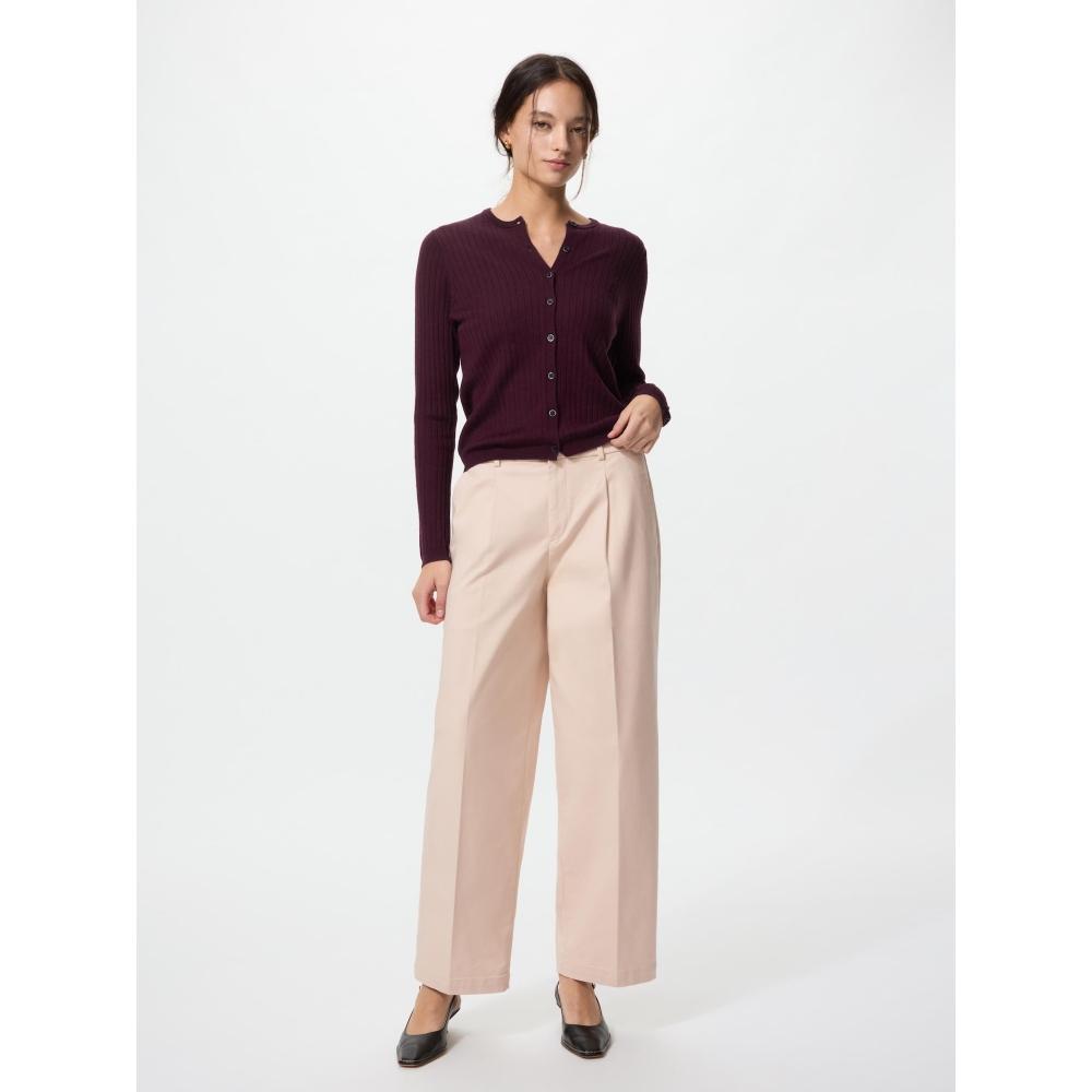 Uniqlo Japan Cotton Tuck Wide Pants