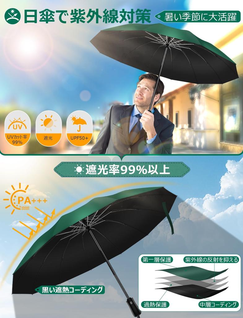 Reverse Folding Folding Automatic Opening and Reverse Folding Folding Super Water Extra Large Long Strong Wind Resistant for Both Sunny and Rainy