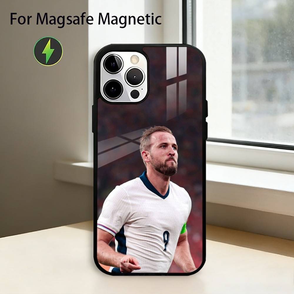 

F-Football Star H-Harry Kane Phone Case For iPhone17,16,15,14,13,12,11 Plus,Pro Magnetic with Magsafe Wireless Charging iPhone17Air