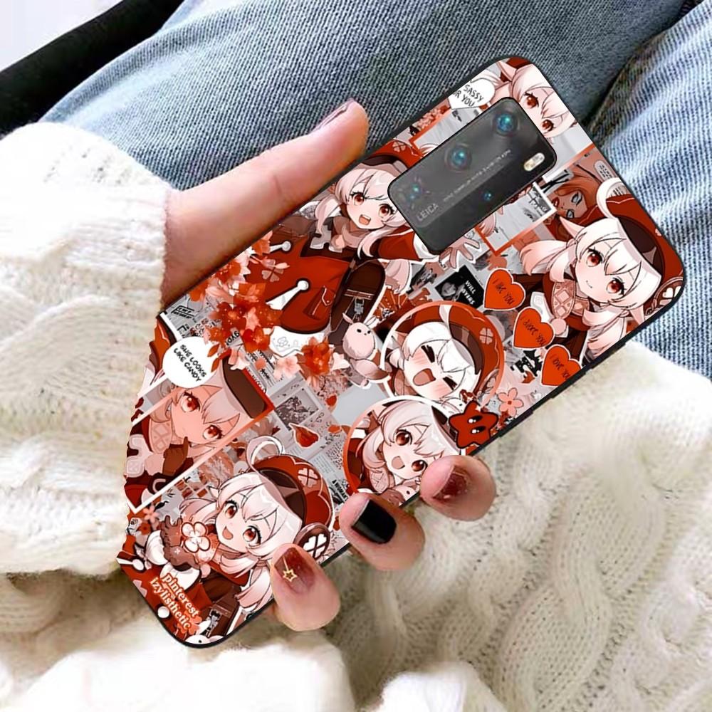 Genshin Impact Klee Phone Case For Redmi 8 9 10 pocoX3 Pro for Samsung Note 10 20 for Huawei Mate 20 30 40 50 Lite