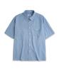 MUDSALT Chambray Work Short Sleeve Shirt Light Blue