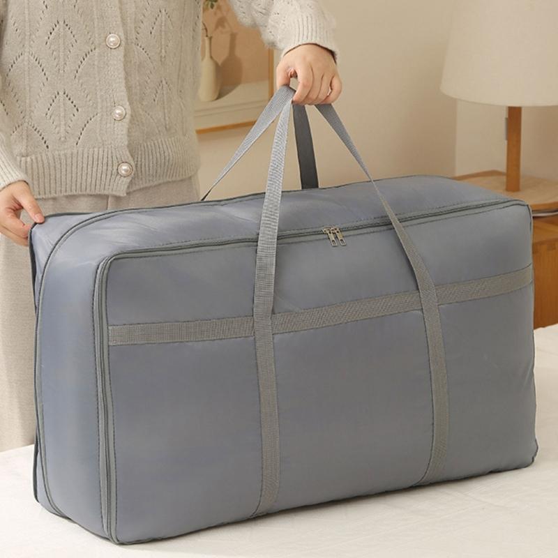 Large Capacity Vacuum Compression Storage Bag for Quilt Blankets and Clothing with Sturdy Handle Ideal for Home Organization Moving Packing and Travel
