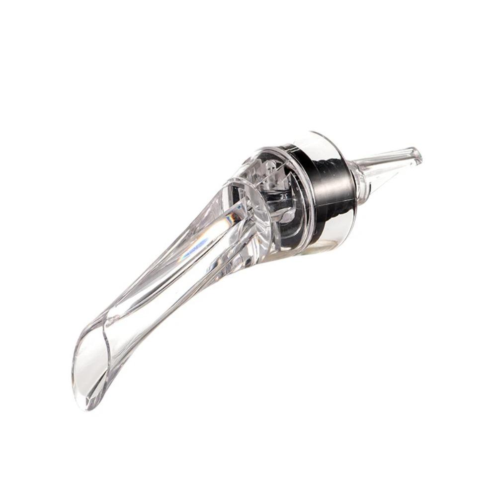 2pcs Professional Wine Decanter Transparent Bottle Mouth Dispenser Wine Aerator Pourer  Dining Table