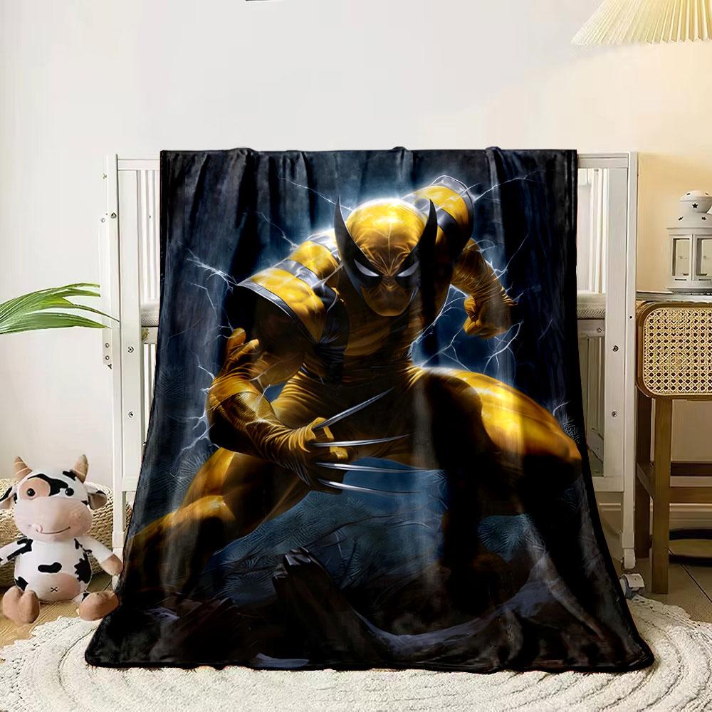

Bold yellow costume accented with claw details and dynamic lightning streaks. for all seasons blanket lunch break throw gift 80cm x 120cm