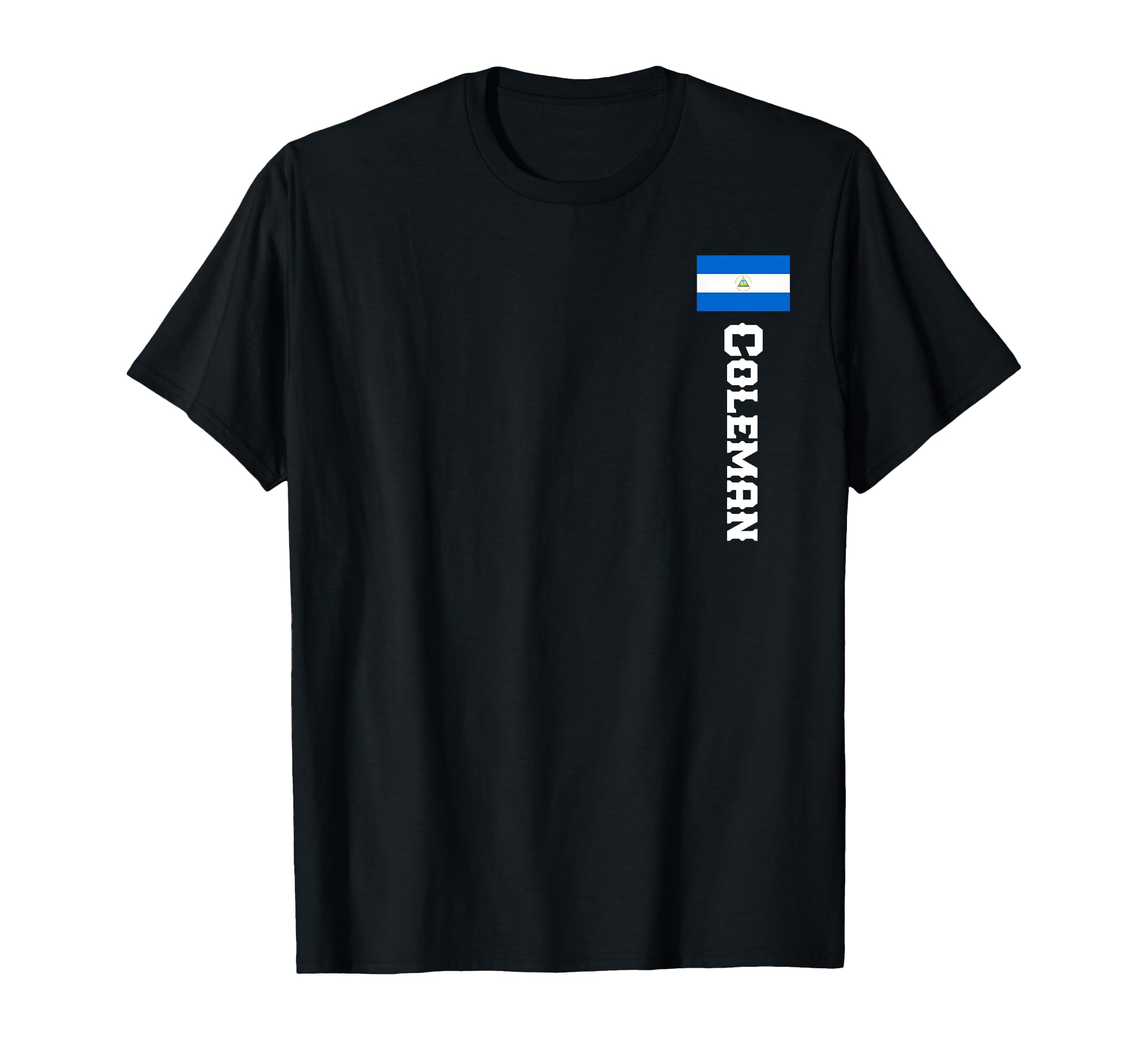 

Coleman and Last Name Nicaragua Shirt Men s, Women s, Kids T-Shirt чёрный