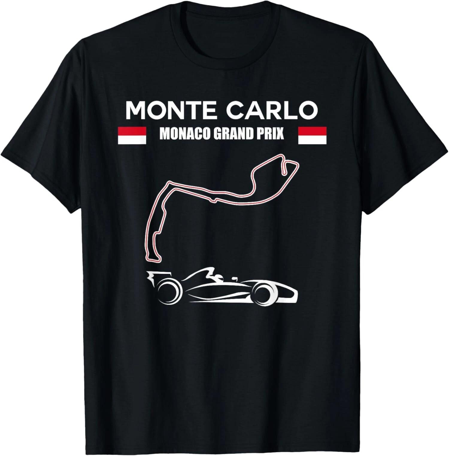 NEW LIMITED Monte Carlo Race Track Formula Racing Car Monaco T-Shirt Made In USA XXL