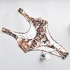 Men's European American Camouflage Fitness Jumpsuit with Crotch-Fastening Pants - Muscle Tight E777