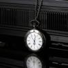 1 Pcs Men Women Fashion Alloy Retro Quartz Pocket Watch Roman Numerals Dial Carved Case with Chain Birthday Gifts