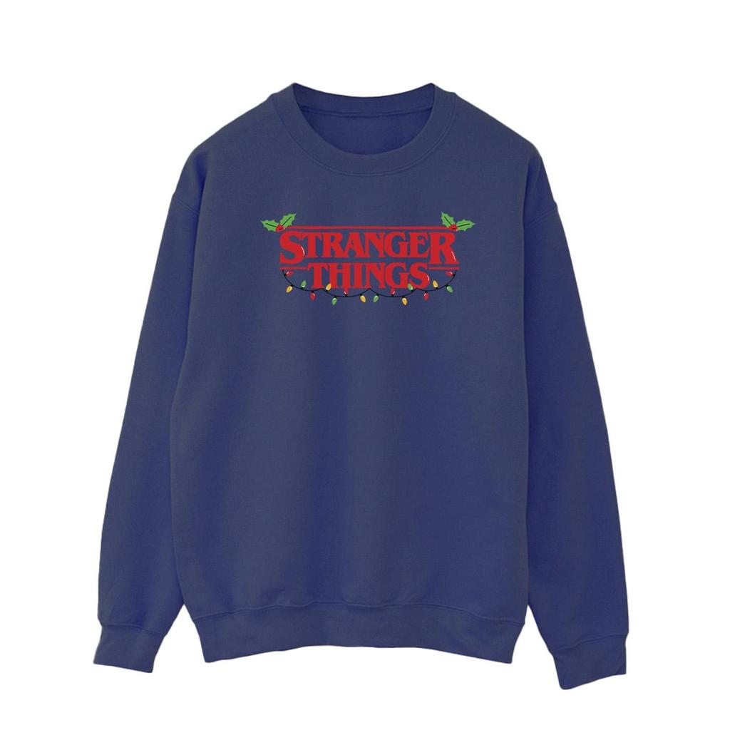 Netflix Mens Stranger Things Christmas Lights Sweatshirt