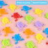 12 Stück Hüpfender Frosch Fidget Spielzeug Fingerdruck Lustiger Hüpfender Frosch mit Eimer Stressabbau Spielzeug Für Kinder Geburtstagsgeschenk