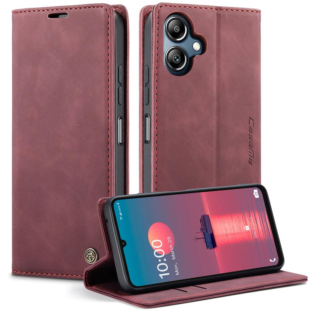 For Samsung Galaxy A07 Wallet Case CASEME 013 Series PU Leather Phone Cover Stand