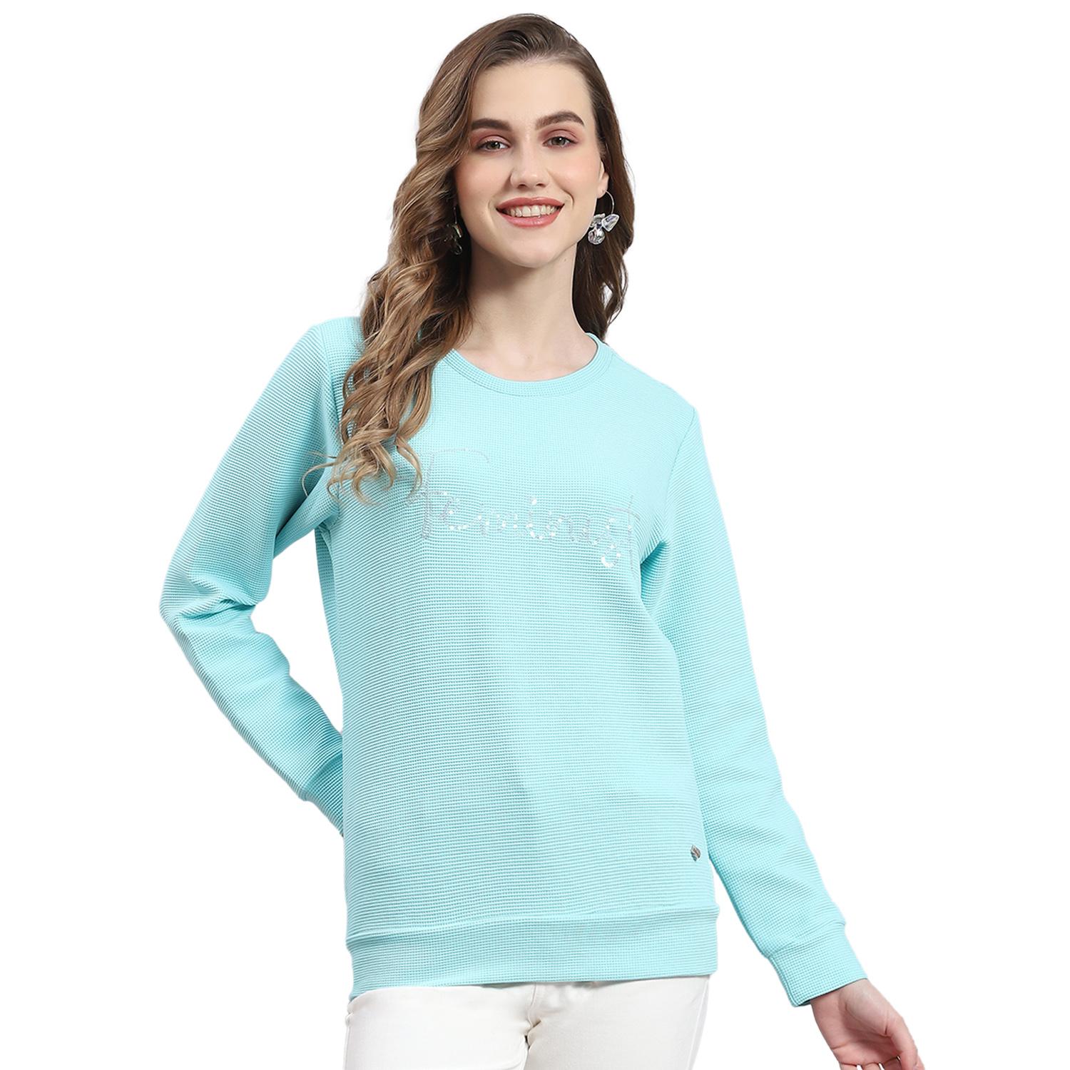

Monte Carlo Aqua Self Design Round Neck Sweatshirt XXL синий