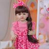 BZDOLL 55cm Lalka Reborn z Miękkiego Winylu na Całym Ciele Dziewczynka Stojąca Lalka Realistyczna 22 cale Księżniczka Maluch Zabawka Artystyczna Bebe Prezent Urodzinowy dla Dzieci