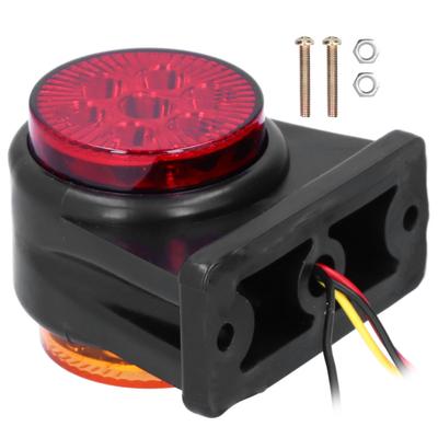 12‑24V LED Side Marker Red Yellow Dual Color Sidelight IP65 Waterproof Universal for Car Truck Trailer