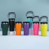20 Oz Vacuum Insulated Stainless Steel Travel Mug Car Office Outdoor Use Leakproof Flip Lid 304 Inner 201 Outer