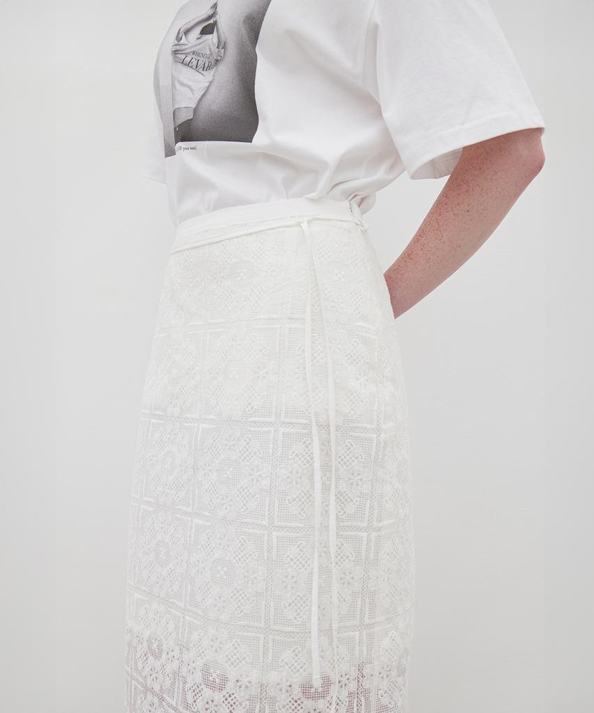 Leuba Crochet Lace Skirt - Off White