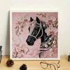 Black Horse Full 5D DIY Pearl Gem Art Diamond Painting Kits for Adults/Beginners Gift Idea Home Decor 11.81x11.81in