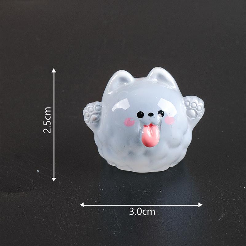 Cute Luminous Halloween Micro Landscape Resin Ghost Miniature Figurines Craft Ornaments Home Decoration Car Desktop Decor Gifts