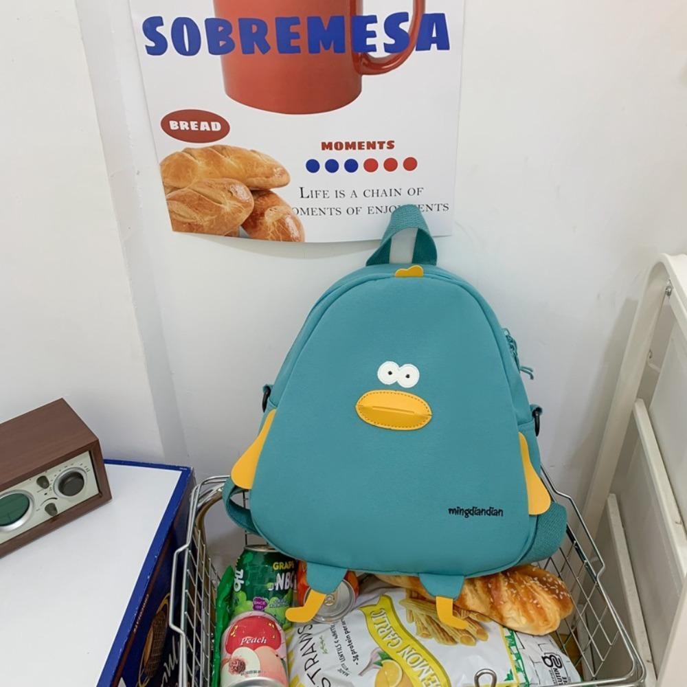 Fashion Large Capacity Travel Bags Nylon Cartoon Duck Crossbody Bag Adjustable School Bag Students