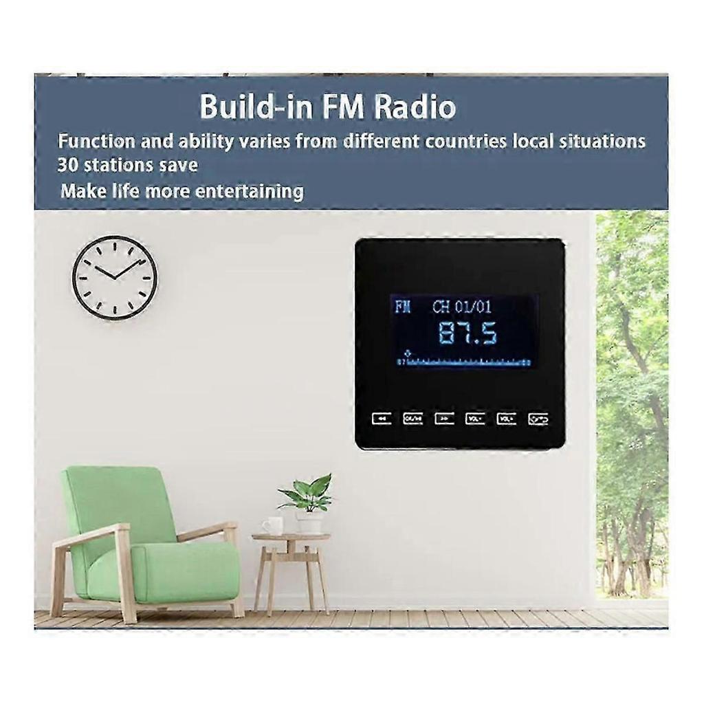 86 Bluetooth Mini Home Background Music System Ist Kompatibel Mit Wandmontiertem Verstärker Touch-Taste