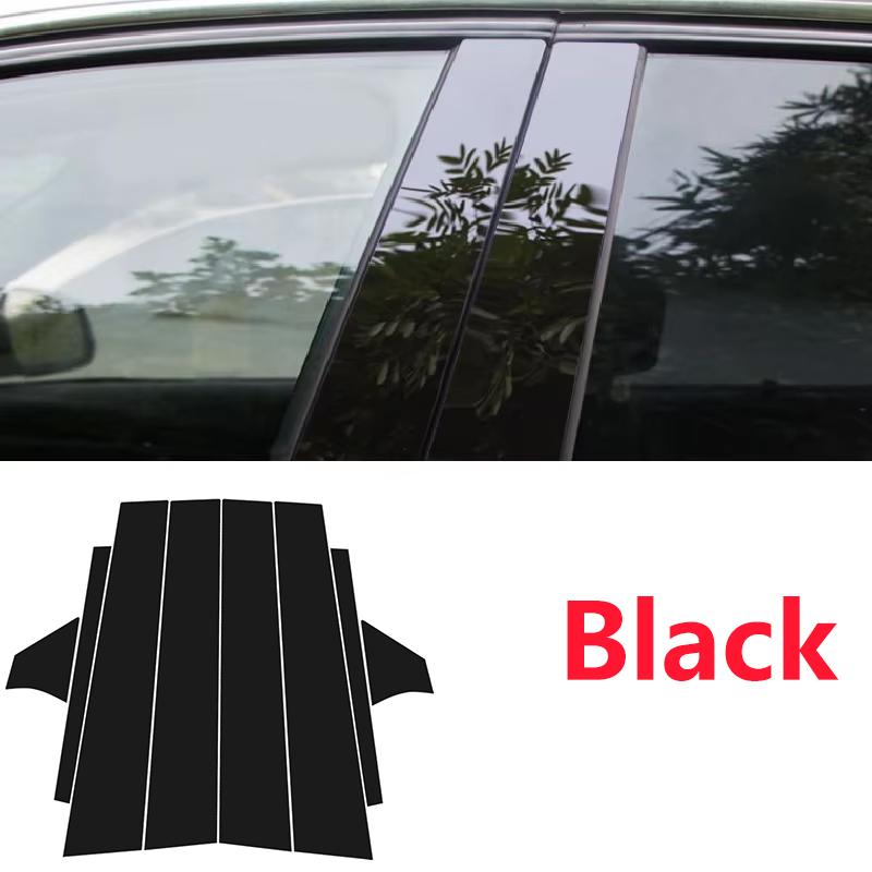 

For Nissan Sentra B18 Sylphy e-Power 2024 8PCS B C Pillar Window Trim Covers Center Column Stickers Accessories чорний
