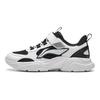Li Ning Παιδικά Άνετα Μοντέρνα Ευέλικτα Ανθεκτικά Χαμηλά Αθλητικά Παπούτσια Casual Παιδικό sneaker Μαύρο Standard-Λευκό YKCU236-1